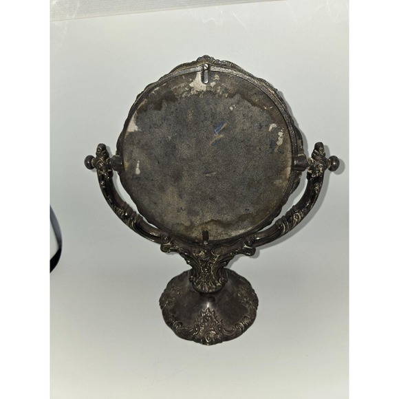 Baroque by‎ Wallace 1940s Silver Plated Vanity Mirror - Picture 5 of 7